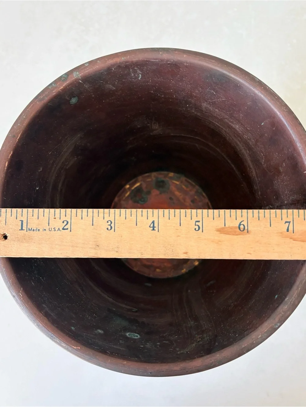 Pottery Barn Copper Wine Cooler Ice Bucket 8”H 7.5”D New But Old Stock